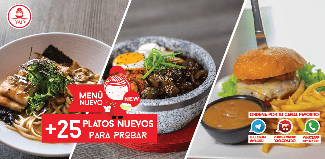 Menú Nuevo  -  Yao Asian Cuisine