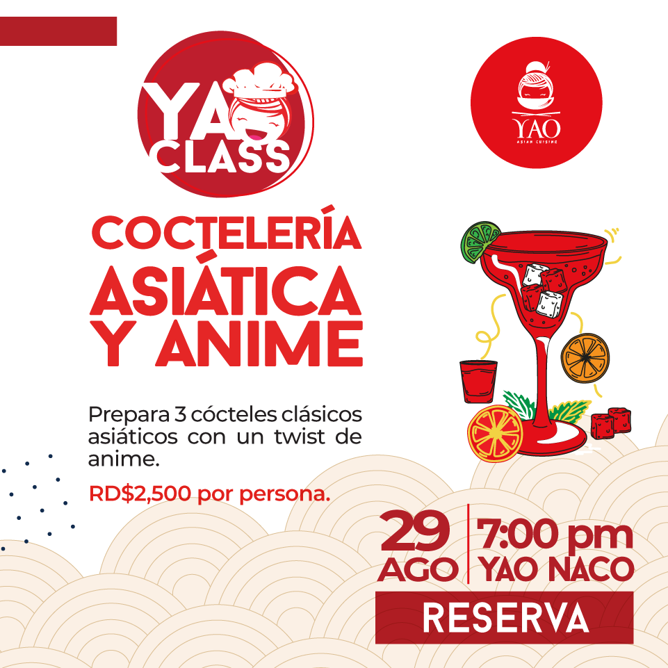 COCTELERIA ASIATICA Y ANIME  -  Yao Asian Cuisine