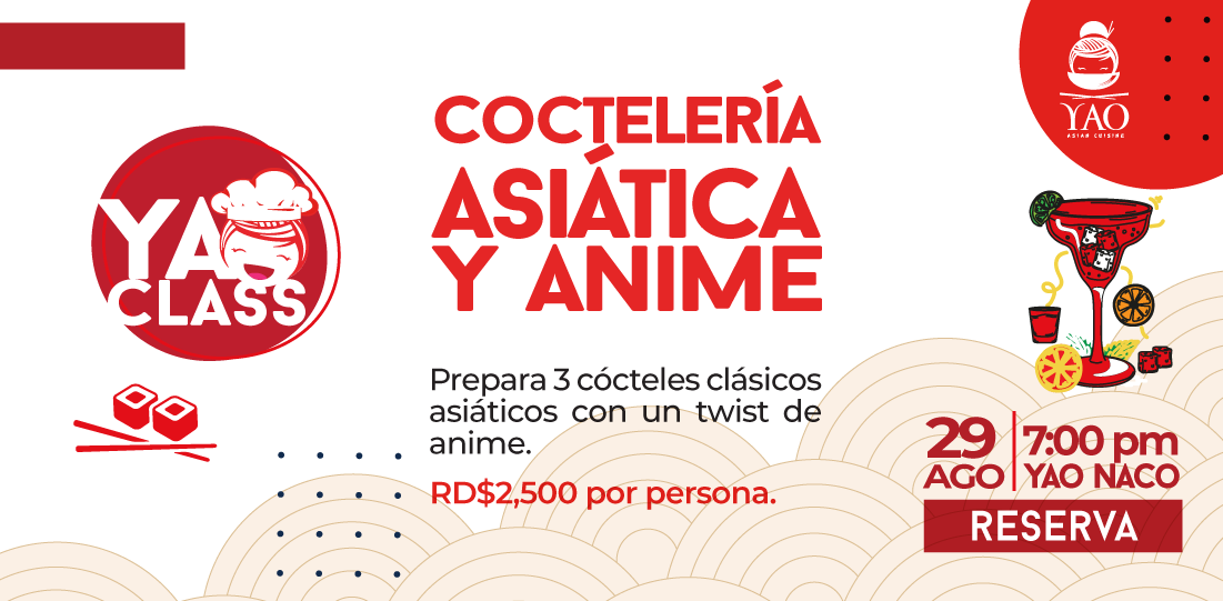 COCTELERIA ASIATICA Y ANIME  -  Yao Asian Cuisine